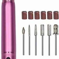 Zonovi Elektrische Nagelvijl? Nagelfrees ? Draadloos ? Pedicureset Electrisch ? Eelt Verwijderaar ? Manicureset ? Gelnagels ? Acrylnagels ? 11 Bitjes ? Schuurrolletjes ? LCD ? USB - Roze