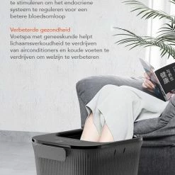 JUCAGO Elektrisch Voetenbad - Automatische Voetmassage - Voetbad Met Massage - Shiatsu - Voetenbadje - 12L -Lanaform Shop 482x840