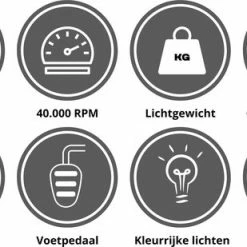 Yoke Fellow Elektrische Nagelfrees 40.000RPM - Wit ? 30 Schuurrolletjes En 6 Nagelvijl Bitjes -Lanaform Shop 550x309 35