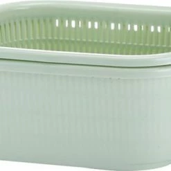 BUDDLEY Multifunctionele Wasteil Met Vergiet - Zeef - 2 In 1 Vergiet Zeven - Wasmand - Draagmand - Handwas - Vergieten - Voetenbad - Handige Set