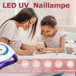 Alizendeh 168W LED UV Nagellamp - Nageldroger- UV Led Nagellamp – Gel Lichtuithardend– Nagellak UV – Nagellakdroger Met 4 Timers– 42 Power Led -Lanaform Shop 550x340