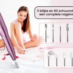 Beeperfect? Elektrische Nagelvijl - Nagelfrees - Manicure En Pedicure Set - 11 Bitjes En 60 Schuurrolletjes - 4 Extra Accessoires -Lanaform Shop 550x353 1