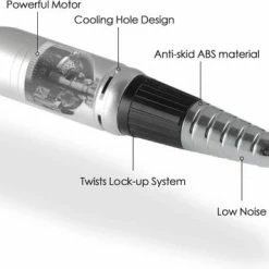 CACCIO® NAILS 2022 Nagelfrees - M12 Electrische Nagelvijl - 35000 RPM - Acrylnagels - Gelnagels - Manicure/Pedicure Handen En Voeten - Nagels - Nail Drill Machine - Inclusief 6 Bitjes - Wit/Zwart - Inclusief 6 Bitjes - Hoge Kwaliteit - Nagelstudio - Professioneel -Lanaform Shop 550x356 1