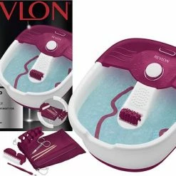 Revlon RVFB7021PE - Elektrisch Voetenbad - Met Warmhoudfunctie - Bubbelmassage - 9-Delige Nagelverzoringsset