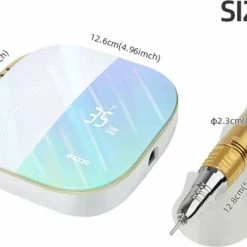 CACCIO® NAILS 2022 Premium Draadloze - Oplaadbare Nagelfrees - Gradient Paars - 35000 RPM - Inclusief 4 Bitjes - 2022 Nieuw Model - Draagbaar - Professioneel -Lanaform Shop 550x391 6