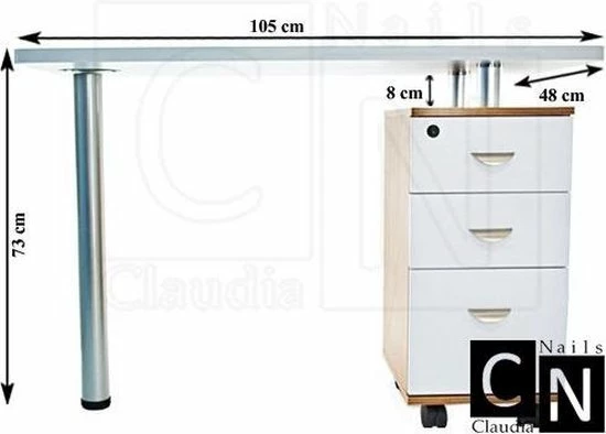 Mega Beauty Shop® Manicuretafel Zonder Afzuiging 8 Mega Beauty Shop® Manicuretafel Zonder Afzuiging - Image 6