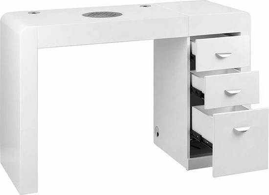 MEGA BEAUTY SHOP® MBS-3103 Manicuretafel Met Afzuiging - Rechts - Wit 7 MEGA BEAUTY SHOP® MBS-3103 Manicuretafel Met Afzuiging - Rechts - Wit - Image 5