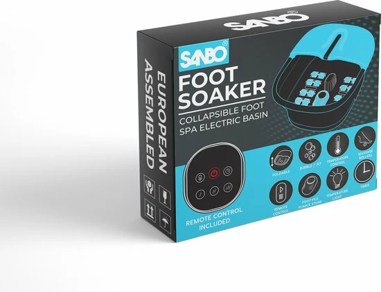 Sanbo Voetenbad F22 PRO Massage Functie Met Eeltverwijderaar - Verwarmt Tot 49°C - Opvouwbaar - 3 Warmtestanden - Voetmassage - Voetbad Met Massage 8 Sanbo Voetenbad F22 PRO Massage Functie Met Eeltverwijderaar - Verwarmt Tot 49°C - Opvouwbaar - 3 Warmtestanden - Voetmassage - Voetbad Met Massage - Image 6