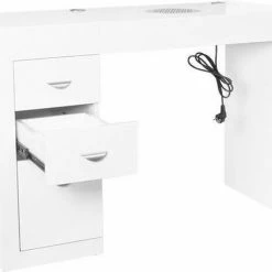MEGA BEAUTY SHOP® MBS-3102 Manicuretafel Met Afzuiging - Links - Wit -Lanaform Shop 550x423 3