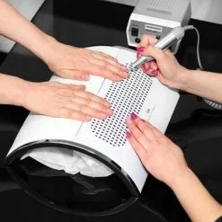 Ariko NagelAfzuiger - Stofafzuiger Nagels - Stofafzuiging - Dust Collector - Manicure - Pedicure - Krachtige Zuiging - Sterke Afzuiging - 220V - 40 Watt - Wit -Lanaform Shop 550x430 1