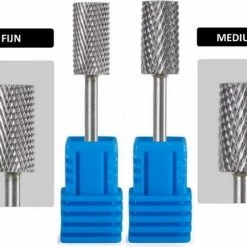 Goodbitz Bitjes Nagelfrees - 2 Stuks - Flat Head Bit - Bitjes Set - Bitjes Nagelfrees - Bitjes Nagelfrees Tungsten - Nagelbitjes - Opzetstukken Nagelfrees - Tungsten Frees - Bitjes Nagelvijl - Nagelfrees Bitjes - Tungsten Nagelfrees Bitjes - Bitjes Set