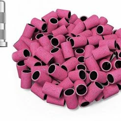 Merkloos Schuurrolletjes Nagelfrees - 240 Grit - 100 Stuks - Schuurrolletjes - Schuurrolletjes 240 - Schuurrol - Schuurrollen - Schuurrolletjes 240 - Schuurrollen 240 Grit - Schuurhulzen - Mandrel Bitje - Mandrel - Sanding Bands Nagels - Sanding Bands Nails