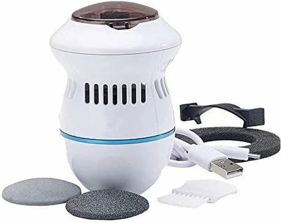 Merkloos Elektrische Eeltverwijderaar – Voeten Verzorging – Elektrische Voet Vijl – USB Oplaadbaar – Pedicureset – Wit 3 Merkloos Elektrische Eeltverwijderaar – Voeten Verzorging – Elektrische Voet Vijl – USB Oplaadbaar – Pedicureset – Wit