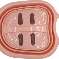 D'AZ Voetenbad – Voetmassage – Voetenbad Met Massage – Inklapbaar Voetbad – Roze