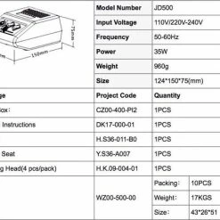 MEGA BEAUTY SHOP® Nagelfrees JD500 Roze-Originele+100 Stuks Schuurrolletjes-30.000rpm - Electrische Nagelvijl-MBS® -Lanaform Shop 550x454 13