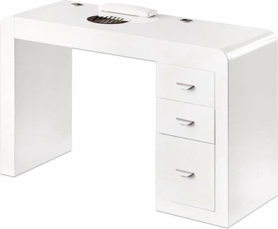 MEGA BEAUTY SHOP® MBS-3103 Manicuretafel Met Afzuiging - Rechts - Wit 3 MEGA BEAUTY SHOP® MBS-3103 Manicuretafel Met Afzuiging - Rechts - Wit