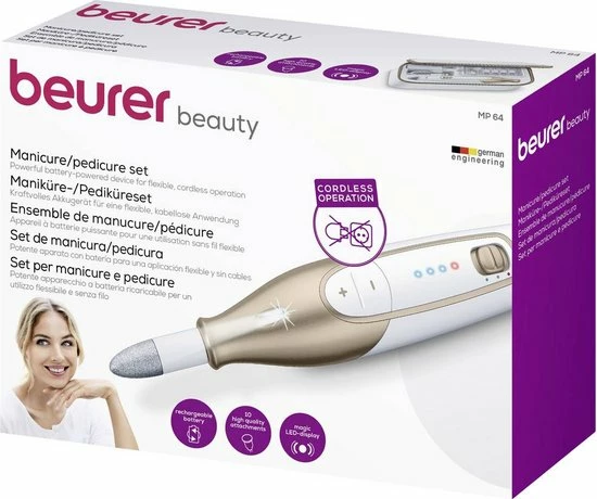Beurer MP64 - Manicure/pedicureset - Oplaadbaar - 10 Opzetstukken 6 Beurer MP64 - Manicure/pedicureset - Oplaadbaar - 10 Opzetstukken - Image 4