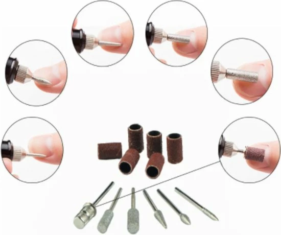 Temz Elektrische Nagelvijl - Nagelvijl Met Freesjes En Schuurrolletjes - Nagelfrees - Nagelvijlen - Pedicure - Acryl-, Gel- En Natuurlijke Nagels - Pedicureset Electrisch - Professionele Manicure En Pedicure Set - Pedicure Apparaat - Nagel Apparaat 5 Temz Elektrische Nagelvijl - Nagelvijl Met Freesjes En Schuurrolletjes - Nagelfrees - Nagelvijlen - Pedicure - Acryl-, Gel- En Natuurlijke Nagels - Pedicureset Electrisch - Professionele Manicure En Pedicure Set - Pedicure Apparaat - Nagel Apparaat - Image 3