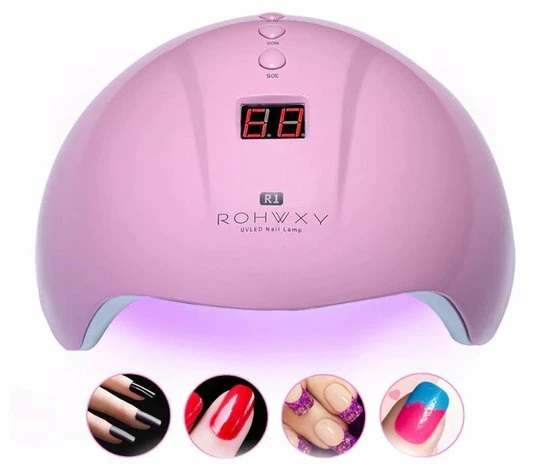 WiseGoods - Nagel UV Lamp Gelnagels - LED Lamp - Gellak - Nagellak Droger - Nagellak - 36W - Roze 3 WiseGoods - Nagel UV Lamp Gelnagels - LED Lamp - Gellak - Nagellak Droger - Nagellak - 36W - Roze