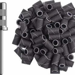 Merkloos Schuurrolletjes Nagelfrees - 100 Grit - 100 Stuks - Schuurrolletjes - Schuurrolletjes 100 - Schuurrol - Schuurrollen - Schuurrolletjes 100 - Schuurrollen 100 Grit - Schuurhulzen - Mandrel Bitje - Mandrel - Sanding Bands Nagels - Sanding Bands Nails