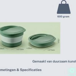 Ketchy | Voetenbaden Voor Voetenbad | Producten | Pedicure | Zwembad | Voetbad | Geschikt Voor Voetenbadzout En Voetenbadproducten | Voetbadje Als Teil | Kunststof | Voetenbad | Ontspan Je Voeten | Opvouwbaar -Lanaform Shop 550x473