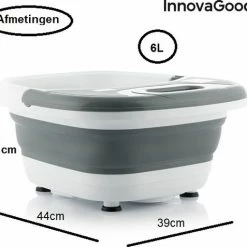 Innovagoods Opvouwbaar Voetenbad - Inklapbaar - Infraroodwarmte - Elektrisch - Trillingsbellen - Bubbels - Voetspa - Pedicure Bad - Voetenspa - Makkelijk Opbergbaar - Ontspanning - 450W -Lanaform Shop 550x477 2