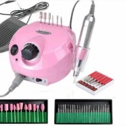 Ilso Electrische Nagelfrees Roze - Inclusief Bitjes En Schuurrolletjes - Nagelvijl - 65W - Manicure - Pedicure