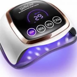 UV Nagel Lamp 168 Watt + 5 Gratis Vijlen - BellaLine - UV Led Nagellamp ? Gel Nagel ? Nagellak UV ? Nageldroger ? Salon ? Sensor ? Gellac - Acryl - Gelnagels ? 42 Power Led ? Professioneel ? Krachtig ? Manicure ? Extra Lang Snoer - Pink - Pedicure