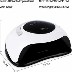 Infinite Styles Professionele Nageldroger 120 Watt - LED UV Nagel Lamp - Gel Nagellak - Gelpolish - Gel Nagels - Nagel Kit - Nail Set - Builder Gel - Acryl -Lanaform Shop 550x482 6