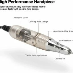 CACCIO? NAILS Victoria Nails Pro 2021 Grijs Premium Electrische Nagelfrees - 35000RPM - Inclusief 4 Bitjes - Manicure /Pedicure Voeten En Handen - Electrische Nagelvijl - Acrylnagels - Gelnagels - Nepnagels - Professioneel -Lanaform Shop 550x487 1