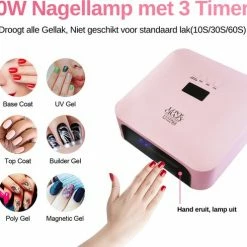 Love Crazy LoveCrazy 60W LED Nageldroger Voor Gelnagels - UV Lamp - Gellak Lamp - Roze -Lanaform Shop 550x491 4