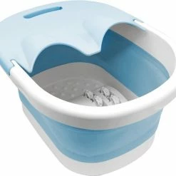 Dennepark Voetenbad - Opvouwbaar - Blauw - Opklapbaar Voetenbadje - Incl. Massagerollers - Voetmassage