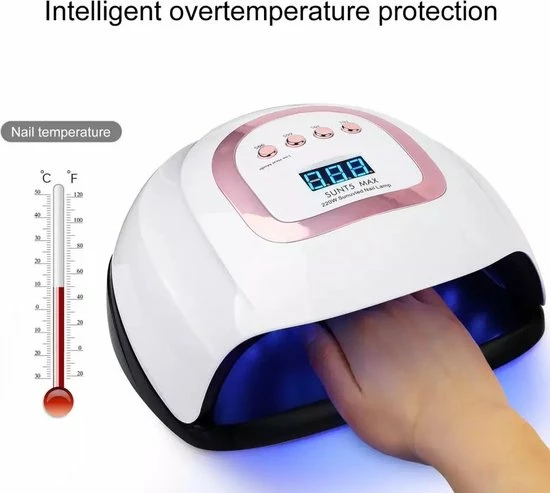 CACCIO® NAILS 2022 Nageldroger - 220W/57 LEDs - Paars/wit Kleur -SUNT5 MAX - Nail Dryer - Nagelstudio - Professioneel Gebruik - Gelnagels - UV Nagellamp - LED Nagellamp - Top Coat Nageldroger - Acrylnagels - Tafellamp - Uv/led Nageldroger - Nagels - Origineel 8 CACCIO® NAILS 2022 Nageldroger - 220W/57 LEDs - Paars/wit Kleur -SUNT5 MAX - Nail Dryer - Nagelstudio - Professioneel Gebruik - Gelnagels - UV Nagellamp - LED Nagellamp - Top Coat Nageldroger - Acrylnagels - Tafellamp - Uv/led Nageldroger - Nagels - Origineel - Image 6