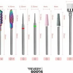 EverdayGoods Elektrische Nagelvijl - Set - Kerst - Opzetstukken Voor Manicure- & Pedicureapparaten - Nagel Frees - Keramische Nagelboortjes - Pedicure En Manicure - Nagelfrees Bitje - Nagelboortjes - -Lanaform Shop 550x494 1