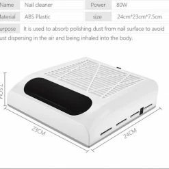 Victoria Nails Pro Nagelstofafzuiger - Afstofzuiger - Nail Dust Collector - Stofzuiger Voor Nail Salon - Nagels - Acrylnagels - Nepnagels - Gelnagels - Electrische Nagelstofzuiger - Tafelafzuiging. - Goud Kleur Met Filter - 80Watt - Manicure/Pedicure Handen En Voeten 16 Victoria Nails Pro Nagelstofafzuiger - Afstofzuiger - Nail Dust Collector - Stofzuiger Voor Nail Salon - Nagels - Acrylnagels - Nepnagels - Gelnagels - Electrische Nagelstofzuiger - Tafelafzuiging. - Goud Kleur Met Filter - 80Watt - Manicure/Pedicure Handen En Voeten -Lanaform Shop 550x497 3