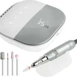 CACCIO? NAILS Victoria Nails Pro 2021 Grijs Premium Electrische Nagelfrees - 35000RPM - Inclusief 4 Bitjes - Manicure /Pedicure Voeten En Handen - Electrische Nagelvijl - Acrylnagels - Gelnagels - Nepnagels - Professioneel -Lanaform Shop 550x498 6