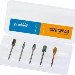 PROMED Nagelfreesjes Bitset HM PRO, 6-delig Voor Manicure En Pedicure T.b.v. De Top Stylist En Professional! Hardmetalen Nagelfreesjes, Steriliseerbaar En Voor Specifieke Toepassing!