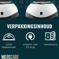 MOOSCARE 120 Watt LED Lamp Voor Gellak Nagels - UV Lamp Gelnagels - Nail Art Nagellamp - Gel Nagellak Nageldroger -Lanaform Shop 550x501 2