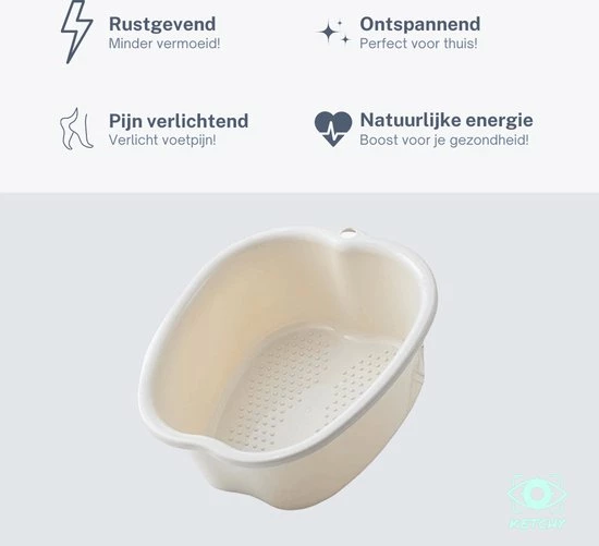 Ketchy | Voetenbaden Voor Voetenbad | Producten | Pedicure | Zwembad | Voetbad | Geschikt Voor Voetenbadzout En Voetenbadproducten | Voetbadje Als Teil | Kunststof | Voetenbad | Ontspan Je Voeten 4 Ketchy | Voetenbaden Voor Voetenbad | Producten | Pedicure | Zwembad | Voetbad | Geschikt Voor Voetenbadzout En Voetenbadproducten | Voetbadje Als Teil | Kunststof | Voetenbad | Ontspan Je Voeten - Image 2