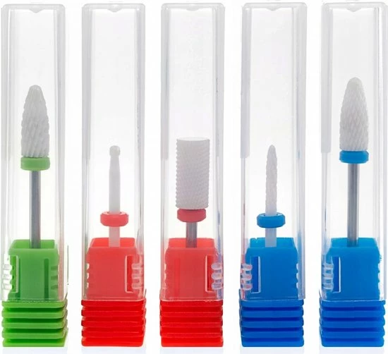 AA Commerce Professionele Keramische & Diamant Frezen Voor Elektrische Freesmachine - Nagelfrees Bitjes Frees - Manicure/Pedicure Ceramic Nail Art Nagel Frezen Diamand Frezenset - Keramische Freesbitje Freesjes Fijn/Grof - Set Van 8 Stuks 5 AA Commerce Professionele Keramische & Diamant Frezen Voor Elektrische Freesmachine - Nagelfrees Bitjes Frees - Manicure/Pedicure Ceramic Nail Art Nagel Frezen Diamand Frezenset - Keramische Freesbitje Freesjes Fijn/Grof - Set Van 8 Stuks - Image 3