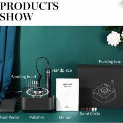 CACCIO? NAILS 2022 Wit Pro Master Nagelfrees - 40.000 RPM - Licht Gewicht Technologie - Inclusief 6 Bitjes Doosje - 36 Schuurrolletjes - Manicure/Pedicure Voeten En Handen - Hoge Kwaliteit - Nieuw Technologie- Professioneel -Lanaform Shop 550x504 1