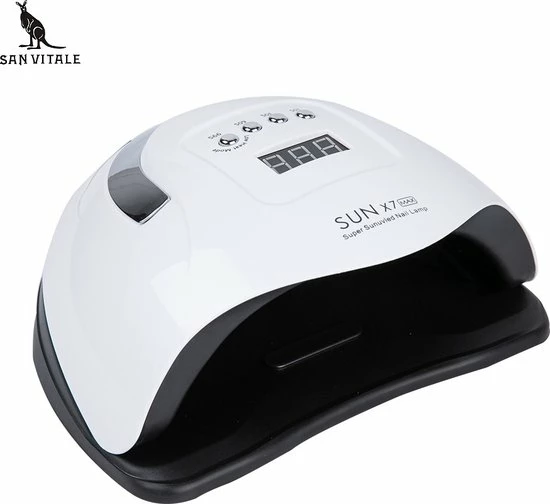 San Vitale? - Professionele UV-LED Nageldroger Lamp - Premium LED Nagellamp - Nagellak Lamp - Nagel LED Lamp - Salon Kwaliteit 150 Watt LED - Sun X7 Max - Nagellak Droger - Gellak Nagels - Smart Sensor - 59 Leds - INCLUSIEF GRATIS Base&Topcoat - Wit 7 San Vitale? - Professionele UV-LED Nageldroger Lamp - Premium LED Nagellamp - Nagellak Lamp - Nagel LED Lamp - Salon Kwaliteit 150 Watt LED - Sun X7 Max - Nagellak Droger - Gellak Nagels - Smart Sensor - 59 Leds - INCLUSIEF GRATIS Base&Topcoat - Wit - Image 5