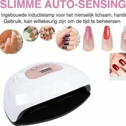 Nageldroger - SUN X8 Max - UV LED Lamp Nagels - 57 LED - Nagel - UV - LED Lamp - Nagellamp - Nail Dryer - Nagels - Salon - Professioneel - 2 Handen - 180 Watt - Model 2021 -Lanaform Shop 550x505 2