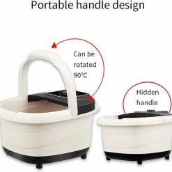 MassageLovers Massage Voetenbad - Elektrisch Voetenbad - LCD Display - 12 Massage Rollers - Eeltverwijderaar - Wit -Lanaform Shop 550x506 12