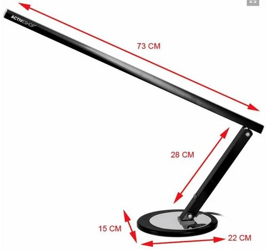 Merkloos Tafellamp NAGELSTYLISTE - Daglicht ZWART - Shadowless Lamp 20W - Aluminium - Modern Design! 4 Merkloos Tafellamp NAGELSTYLISTE - Daglicht ZWART - Shadowless Lamp 20W - Aluminium - Modern Design! - Image 2