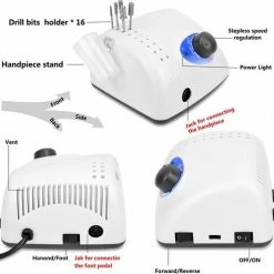 InHarmony - Professionele Nagelvijl Machine Set - Manicure - Pedicure - Tool Machine - Nagelfrees Machine - Nieuw Collectie -Lanaform Shop 550x516 17