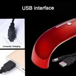 NOF Nageldroger Rood 9W USB Draagbare UV LED Lamp - Mini USB Nail Lamp Gel Lamp Curing Machine Voor Gellak 13 NOF Nageldroger Rood 9W USB Draagbare UV LED Lamp - Mini USB Nail Lamp Gel Lamp Curing Machine Voor Gellak -Lanaform Shop 550x517 10