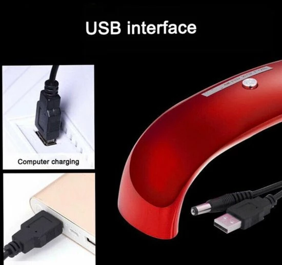 NOF Nageldroger Rood 9W USB Draagbare UV LED Lamp - Mini USB Nail Lamp Gel Lamp Curing Machine Voor Gellak 8 NOF Nageldroger Rood 9W USB Draagbare UV LED Lamp - Mini USB Nail Lamp Gel Lamp Curing Machine Voor Gellak - Image 6