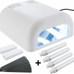 Sina - UV-lichtverhardingstoestel, Lichthardheidstoestel UV-lamp 8 Buizen Witte UV-gel + Timer
