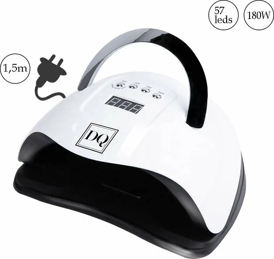 DANIQQI - 180 Watt UV LED Lamp Gelnagels - 57 LED Lampen- Nagel - UV - LED Lamp - Wit - Zwart - Nagellamp - Nail Dryer - Nagels - Salon - Timer - Professioneel - Super Krachtig - Extra Lang Snoer 8 DANIQQI - 180 Watt UV LED Lamp Gelnagels - 57 LED Lampen- Nagel - UV - LED Lamp - Wit - Zwart - Nagellamp - Nail Dryer - Nagels - Salon - Timer - Professioneel - Super Krachtig - Extra Lang Snoer - Image 6